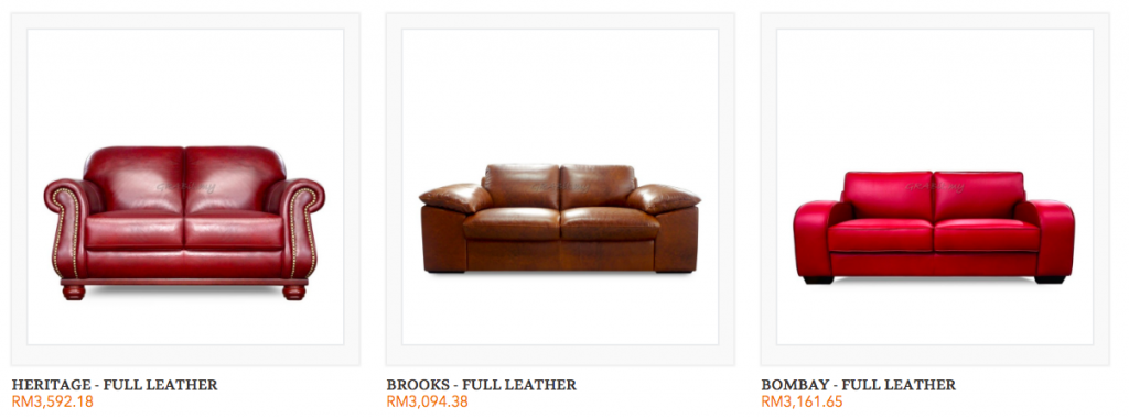 types of leather sofa malaysia